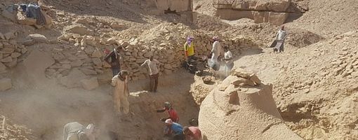 В Египте обнаружили сфинкс с бараньей головой 