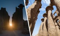 Египет: толпы туристы съехались в Луксор на зимнее солнцестояние к статуе бога Амона в Карнакском храме