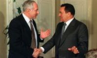 Хосни Мубарак и Беньямин Нетаньяху в египте