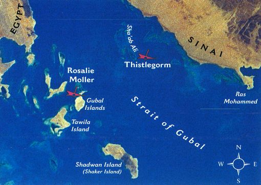 Карта рэков Красном море, Египет, Хургада